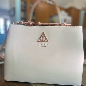 Blush Loungefly Deathly Hallows Handbag